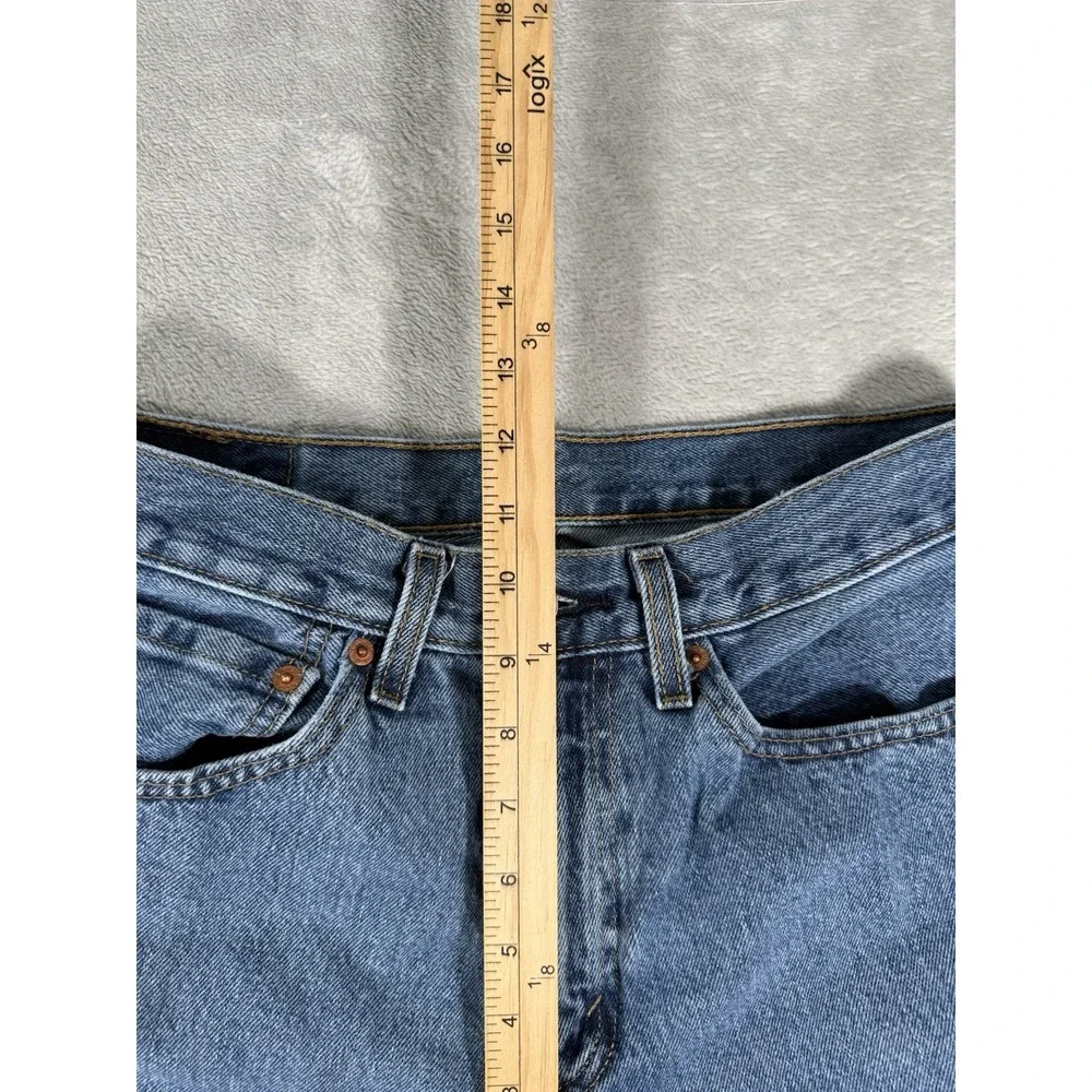 Levis 505 Jeans Mens 31x32 Blue Denim Regular Straight Fit